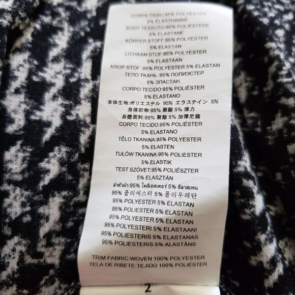 Michael Kors black and white long sleeve top blouse tee small - Picture 8 of 8